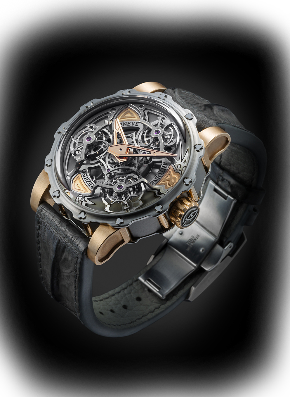 Titanium-Stell-Pink gold